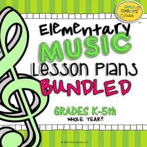 234 Elementary music lesson plans for the whole year! 